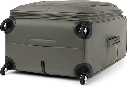 Travelpro Maxlite 5 Softside Expandable Luggage with 4 Spinner Wheels, Lightweight Suitcase, Men and Women, Slate Green, Checked-Large 29-Inch