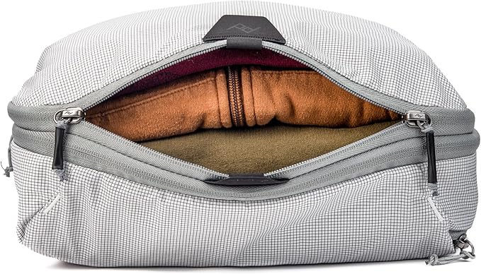 Peak Design Packing Cube, Raw, Weatherproof Luggage Cube with Dual Compartment Organization, Expansion and Compression, Zipper Opening, Travel Organizer for Men and Women, Size M