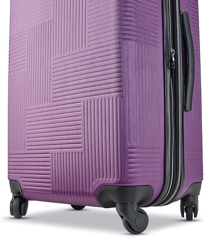 American Tourister Stratum XLT Expandable Hardside Luggage with Spinner Wheels, Power Plum, Carry-On 21-Inch