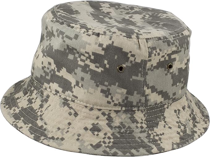 Gelante Solid Color 100% Cotton Bucket Hat for Women and Men Packable Travel Summer Beach Hat