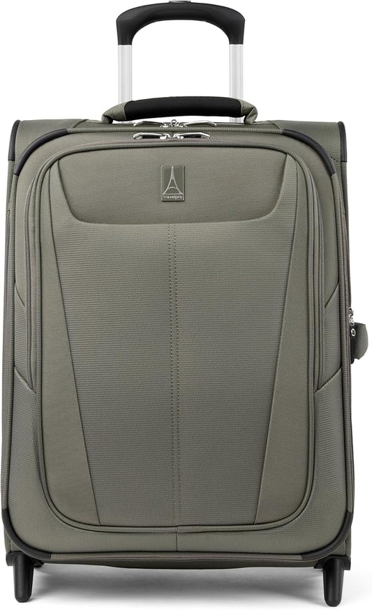 Travelpro Maxlite 5 Softside Expandable Upright 2 Wheel Carry-on Luggage, Lightweight, 20-Inch — Slate Green