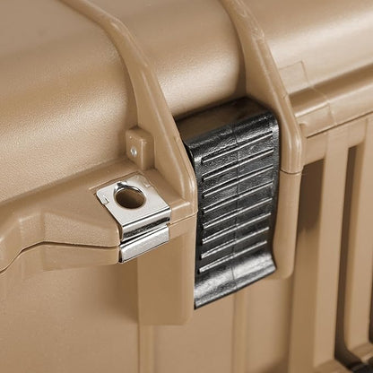 Eylar 31.5" X-Large Protective Roller Hard Case for Cameras, Drones, Tools, and AV Equipment with IP67 Waterproof, Shock Resistant, and Customizable Foam Inserts (Tan FDE)