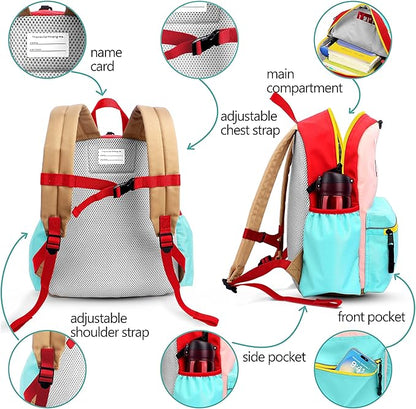 Preschool Toddler Backpack For Boys Girls, School Mini & Travel, Small Kids Child Backpacks, Kindergarten Elementary bag, 11.6" H