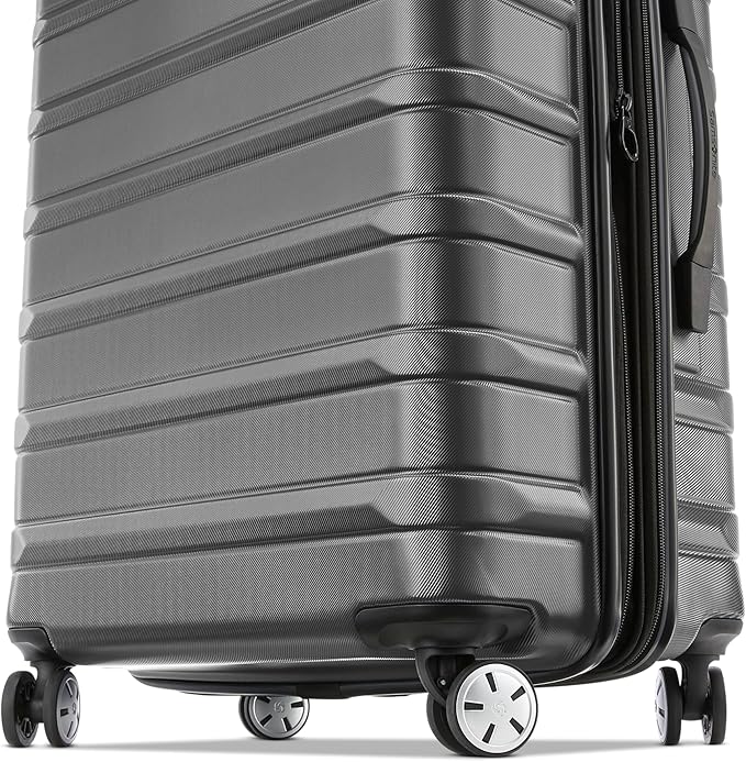 Samsonite Omni 2 Hardside Expandable Luggage with Spinner Wheels, MEDIUM SPINNER, SOLID CHARCOAL