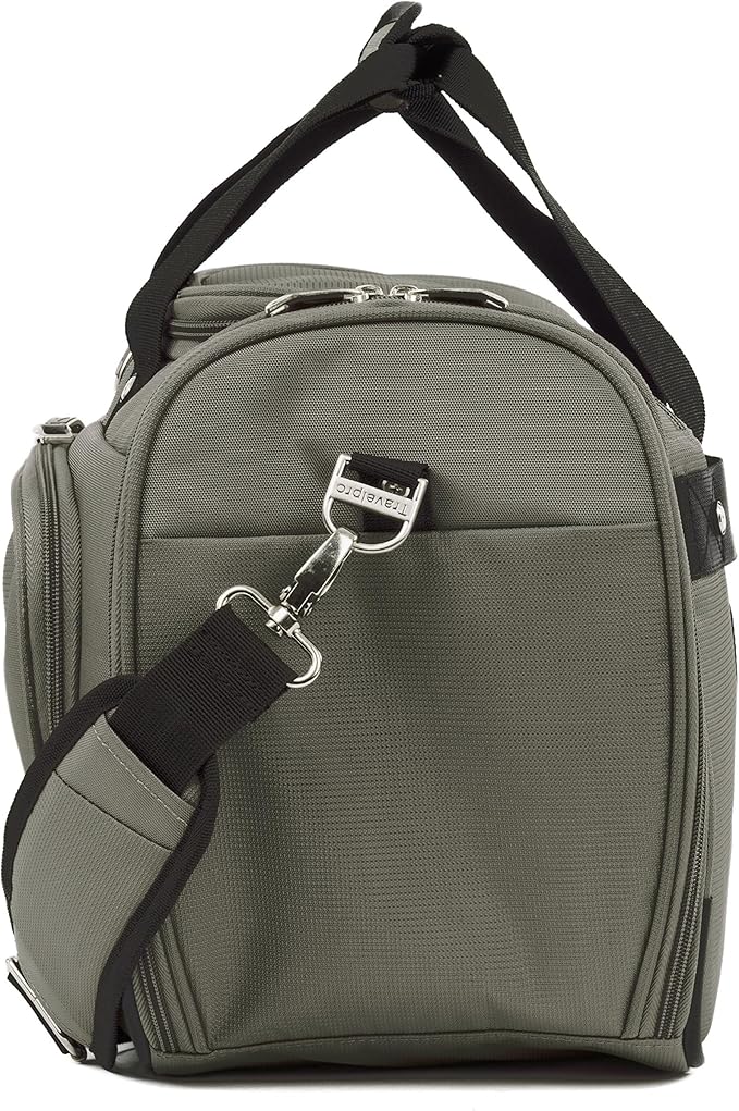 Travelpro Maxlite 5 Softside 2pc Set Expandable Carry On Luggage with 4 Spinner Wheels/Soft Underseat Tote, Lightweight Suitcase, Men and Women, Slate Green
