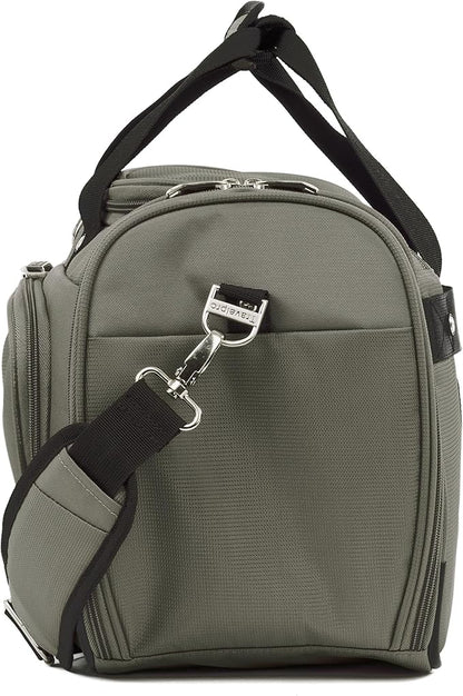 Travelpro Maxlite 5 Softside 2pc Set Expandable Carry On Luggage with 4 Spinner Wheels/Soft Underseat Tote, Lightweight Suitcase, Men and Women, Slate Green