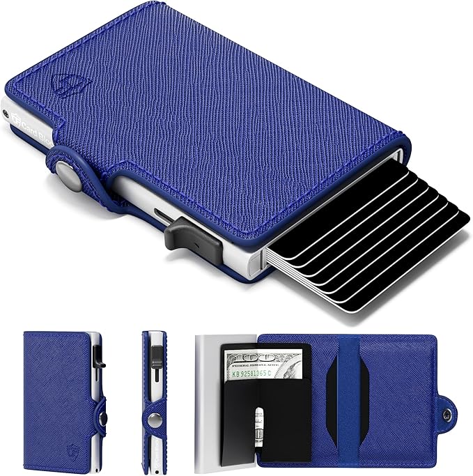 Conceal Plus Small RFID Wallet for Women, Slim Compact RFID Blocking Credit Card Holder Womens Wallet, Smart Pop Up Minimalist Card Case, Holds 4-6 Standard Cards Plus Cash & ID, Compact Travel Wallet
