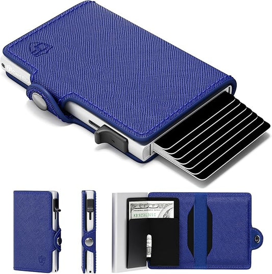 Conceal Plus Small RFID Wallet for Women, Slim Compact RFID Blocking Credit Card Holder Womens Wallet, Smart Pop Up Minimalist Card Case, Holds 4-6 Standard Cards Plus Cash & ID, Compact Travel Wallet