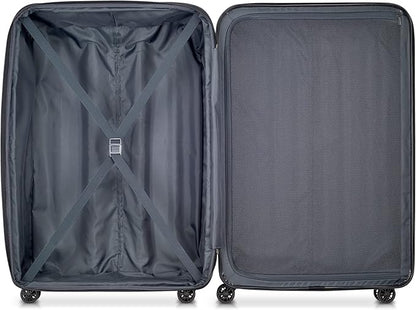 DELSEY PARIS Helium Aero Hardside Expandable Luggage with Spinner Wheels, Teal, Checked-Large 28 Inch