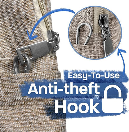 Nupouch Anti-Theft Daypack: Anti Theft Crossbody Bag, Lightweight for Travel, Hiking, or Everyday Pickpocket Protection