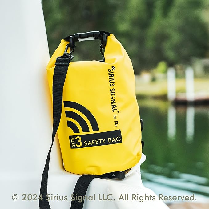 Sirius Signal SB-3L Boating Safety and Emergency SOS Dry Bag Kit for Kayaks, Boats, and Paddle Craft - USCG Approved