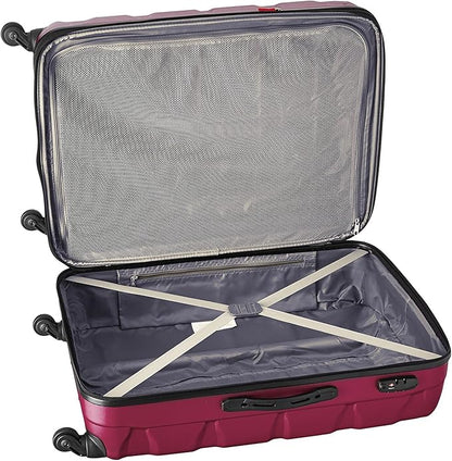 Samsonite Omni PC Hardside Expandable Luggage with Spinner Wheels, Radiant Pink, 3-Piece Set (20/24/28)