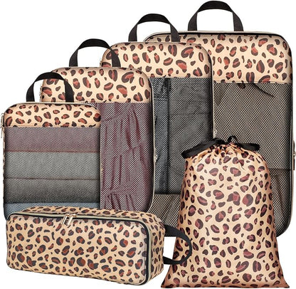 Cambond Compression Packing Cubes for Travel Women - Expandable Travel Bags Luggage Organizers Travel Essentials Compression Cubes for Travel Carry on Suitcases Organizer
