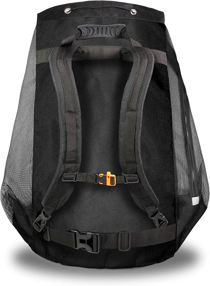 XL Mesh Scuba Diving Bag - Dive Backpack for Scuba and Snorkeling Diving Gear - Water Sports and Swimming Equipment Carrier - Waterproof Phone Bag Included