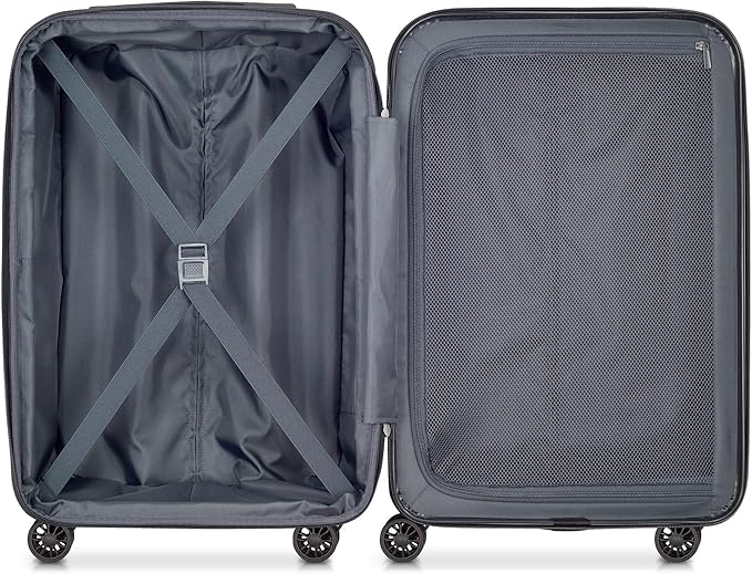 DELSEY PARIS Helium Aero Hardside Expandable Luggage with Spinner Wheels, Titanium, 2-Piece Set (21/24)