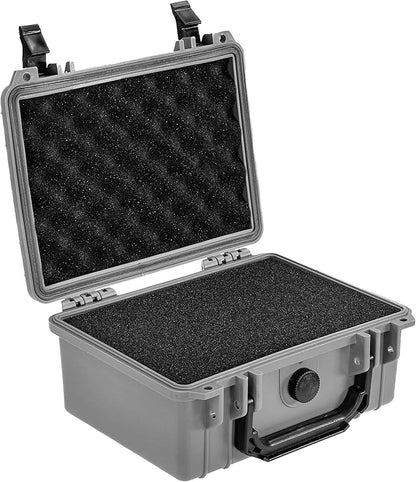 Eylar Protective Camera Hard Case Water & Shock Proof w/Foam, TSA Standards 9.12 inch 7.56 inch 4.37 inch (Gray)