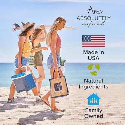 Absolutely Natural - SPF 30 Mineral Sunscreen - Broad Spectrum Water Resistant Moisturizer Lotion For Body & Face - With Non-Nano Zinc Oxide, Vitamin E, & Antioxidants - Made in USA, 3 Oz