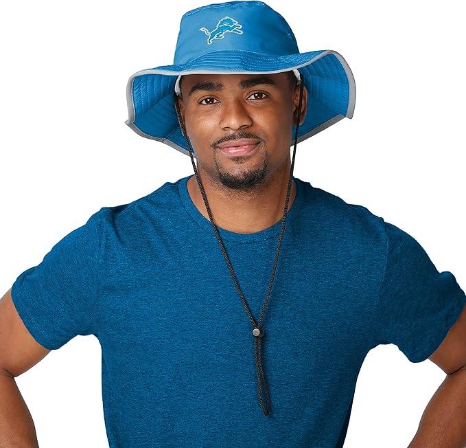 NFL Solid Team Color Logo Sport Outdoor Sun Bucket Boonie Hat
