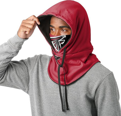NFL Team Logo Team Color Drawstring Winter Cap Hooded Gaiter Balaclava Face Cover