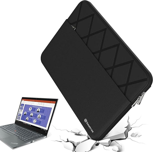 Smatree 13 inch Laptop Sleeve for Lenovo ThinkPad L13 Gen 3/4/5, for ThinkPad L13 Yoga Gen 3/4, Protective Laptop Case with Accessory Pocket, YKK Zipper, Patended Shockproof Design (E411)