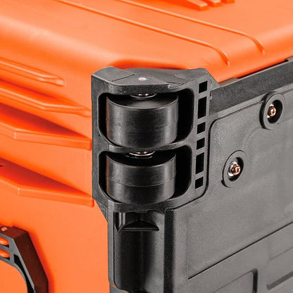 Eylar 31.5" X-Large Protective Roller Hard Case for Cameras, Drones, Tools, and AV Equipment with IP67 Waterproof, Shock Resistant, and Customizable Foam Inserts (Orange)