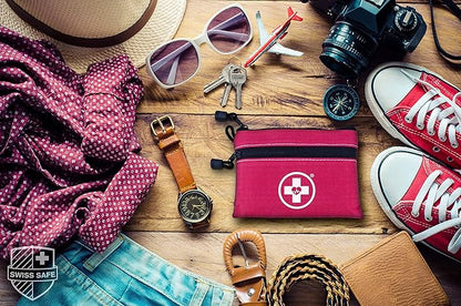 Swiss Safe 2-in-1 First Aid Kit for Car, Travel & Home, Businesses - Bonus Mini Kit for Medical Emergency Aid, Survival, Camping - 64 Piece, 25 Pack