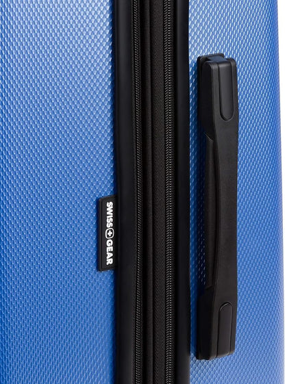 SwissGear 7272 Energie Expandable Hardside Luggage with Spinner Wheels and TSA Lock, Periwinkle Blue, Checked-Large 27-Inch