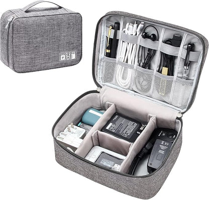 SELLYFELLY Electronics Organizer Travel Universal Cable Organizer Bag Waterproof Electronics Accessories Storage Cases for Cable, Charger, Phone, USB, SD Card, Hard Drives, Power Bank, Cords