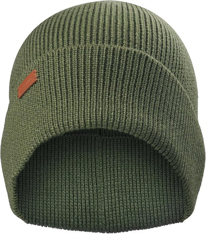 Cole Haan Men's Heritage Rib Cuff Wool Beanie Hat, One Size