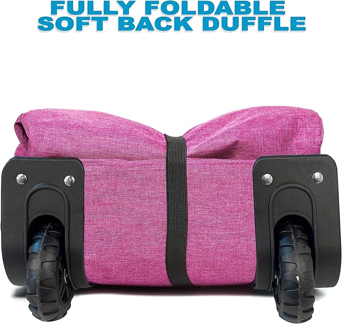 Bago Rolling Duffle Bag with Wheels - 31" 120L Foldable Weekender Bag, Waterproof Travel Duffel Bag, Heavy Duty Lightweight Duffle Bag for Traveling, Rolling Duffel Bag with Wheels (SnowPurple2024)