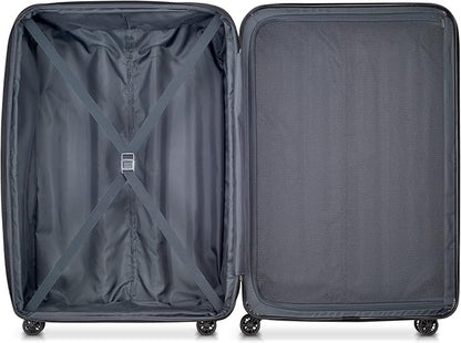 DELSEY PARIS Helium Aero Hardside Expandable Luggage with Spinner Wheels, Blue Cobalt, Checked-Large 28 Inch