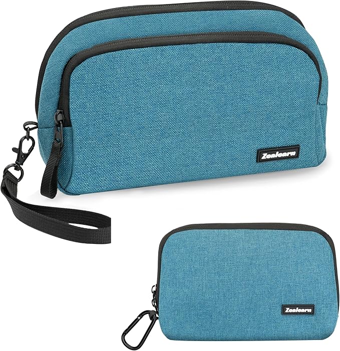 Electronics Organizer Travel Case, Cord Organizer Travel Essentials, Cable Bag, Tech Pouches,Blue 19NV & 20NV