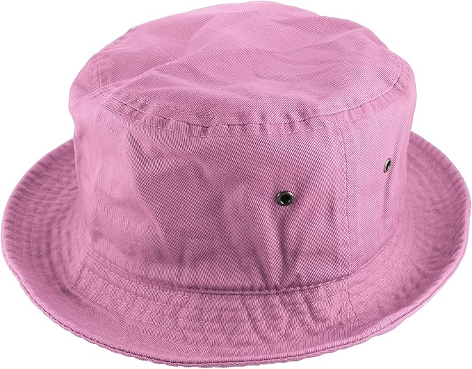 Gelante Solid Color 100% Cotton Bucket Hat for Women and Men Packable Travel Summer Beach Hat