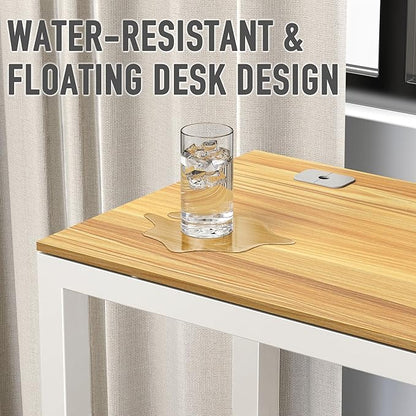 SHW 55 x 60 Inches Commercial-Grade L-Shape Corner Office Computer Desk, Oak