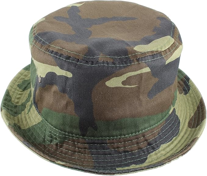 Gelante Solid Color 100% Cotton Bucket Hat for Women and Men Packable Travel Summer Beach Hat
