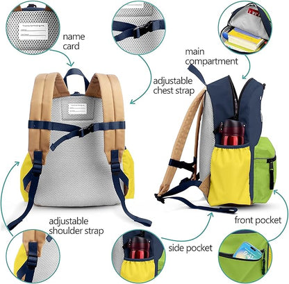 Preschool Toddler Backpack For Boys Girls, School Mini & Travel, Small Kids Child Backpacks, Kindergarten Elementary bag, 11.6" H