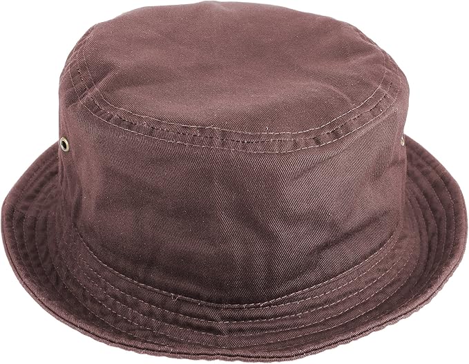 Gelante Solid Color 100% Cotton Bucket Hat for Women and Men Packable Travel Summer Beach Hat