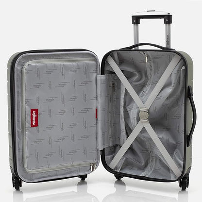 Wrangler 20" Smart Spinner Carry-On Luggage With Usb Charging Port, 20 Inch Carry-On, Olive Green