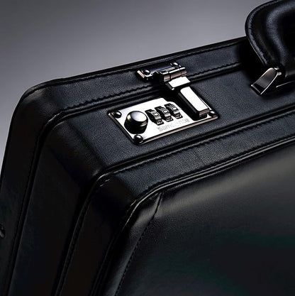Samsonite Bonded Leather Attache, Black, One Size
