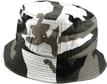 Gelante Solid Color 100% Cotton Bucket Hat for Women and Men Packable Travel Summer Beach Hat