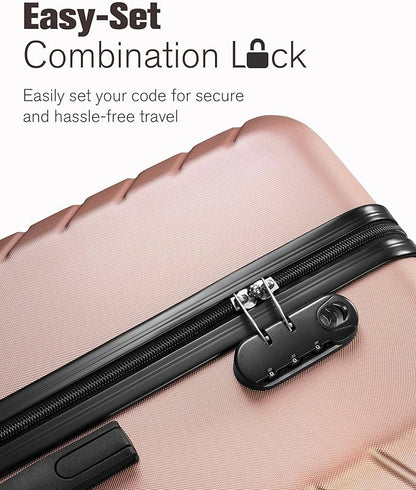 10 Piece Luggage Sets, 3 Piece Suitcase Set, 20 inch Carry on Luggage, 24 inch and 28 inch Checked Luggage with 7PC Packing Bags