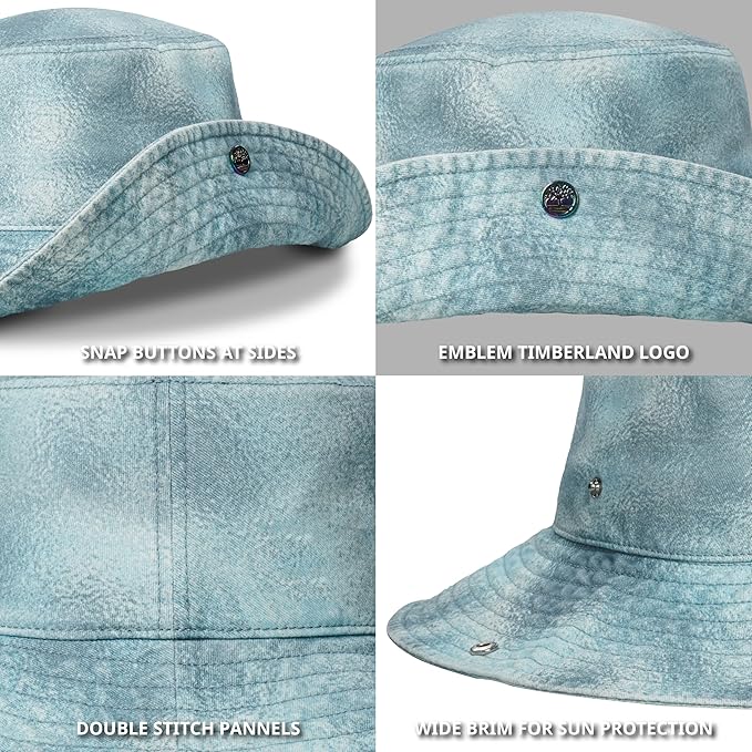 Timberland Snap Up Sun Hats for Women, Packable Bucket Hat, Wide Brim UV Protection for Outdoor Activities