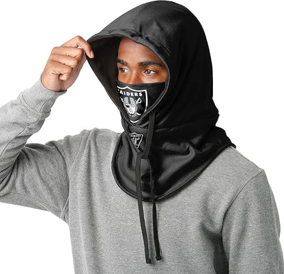 NFL Team Logo Team Color Drawstring Winter Cap Hooded Gaiter Balaclava Face Cover
