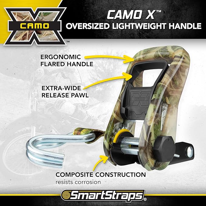 SmartStraps 1956 14' Ratchet Straps CamoX Tie Down Camo Webbing (5,000lb)