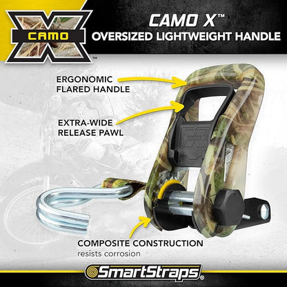 SmartStraps 1956 14' Ratchet Straps CamoX Tie Down Camo Webbing (5,000lb)
