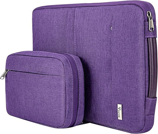 Voova Laptop Sleeve Case 13 14 Inch Compatible with MacBook Air 13 M2/M3/M4, MacBook Pro 13/14,13.5”Surface Laptop 4/5,Chromebook 14,2 in 1 Waterproof Computer Bag with Detachable Accessory Pouch