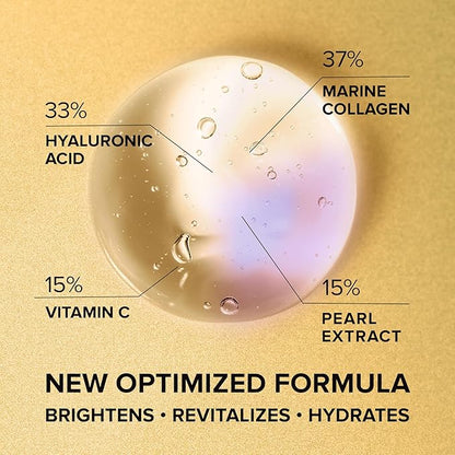 MAREE 24k Gold Glow Under Eye Gels for Dark Circles and Puffiness - Cooling Collagen & Hyaluronic Acid Skincare Gel Pads - Gold Eye Patches for Puffy Eyes and Dark Circles - Under Eye Masks