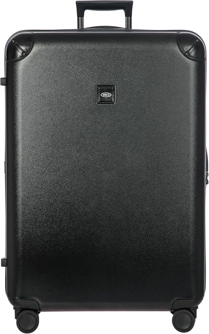 Bric's Amalfi Lightweight Hard Shell Suitcase – Expandable Checked Luggage with Water-Repellent Zip, Smooth 360° Wheels & TSA Lock - 32 Inch, Black