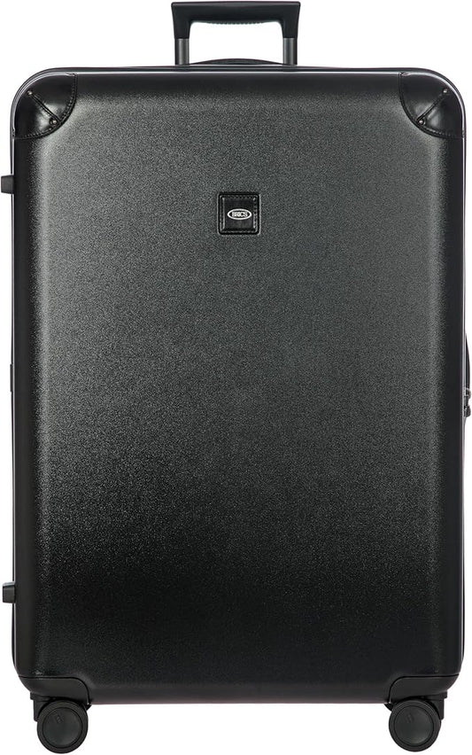 Bric's Amalfi Lightweight Hard Shell Suitcase – Expandable Checked Luggage with Water-Repellent Zip, Smooth 360° Wheels & TSA Lock - 32 Inch, Black
