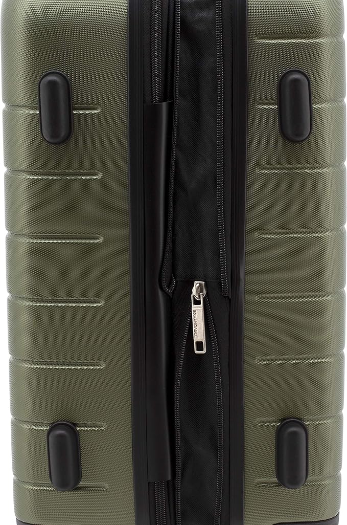 Wrangler 20" Smart Spinner Carry-On Luggage With Usb Charging Port, 20 Inch Carry-On, Olive Green